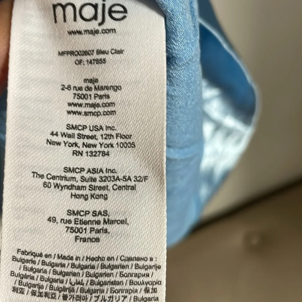 MAJE | Sheath dresses Blue Clair Dress | size 34 - Picture 10 of 11